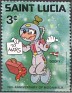 St. Lucia - 1980 - Walt Disney - 3 ¢ - Multicolor - Walt Disney, Moonwalk - Scott 494 - Disney 10th Anniversary of Moonwalk Minnie Mouse - 0